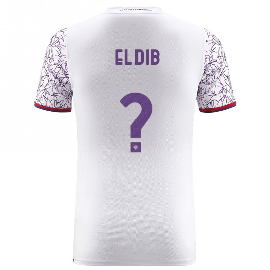 Hombre Fútbol Camiseta Karim El Dib #0 Blanco 2ª Equipación 2023/24