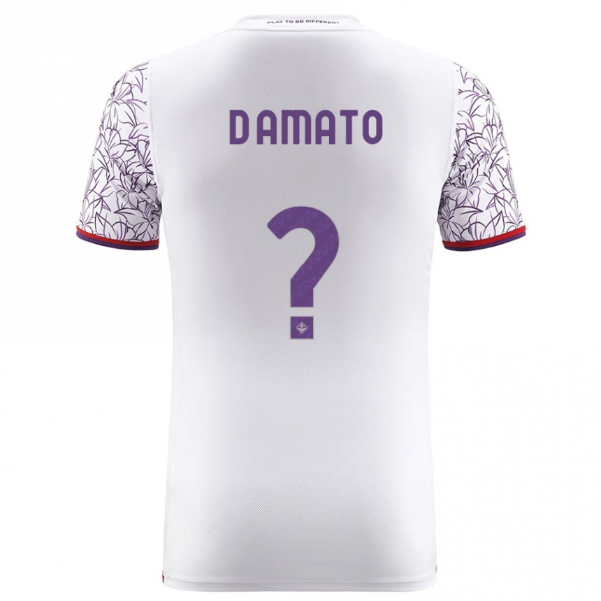 Hombre Fútbol Camiseta Gabriele D'amato #0 Blanco 2ª Equipación 2023/24