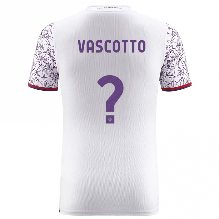 Hombre Fútbol Camiseta Edoardo Vascotto #0 Blanco 2ª Equipación 2023/24