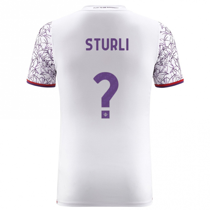 Hombre Fútbol Camiseta Edoardo Sturli #0 Blanco 2ª Equipación 2023/24