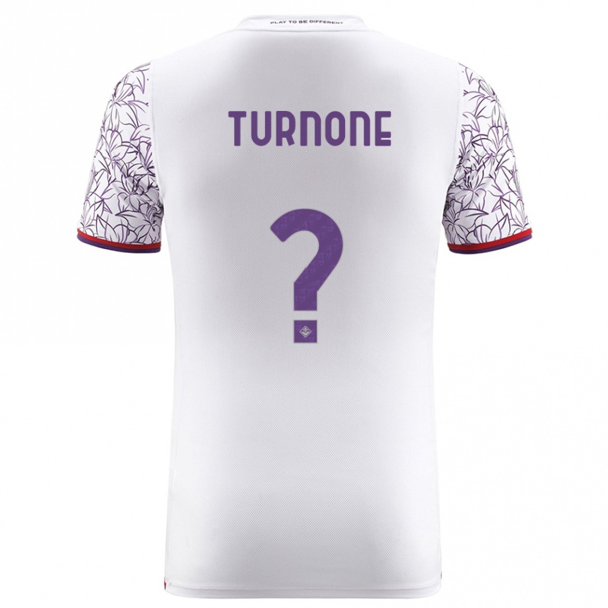 Hombre Fútbol Camiseta Niccolò Turnone #0 Blanco 2ª Equipación 2023/24