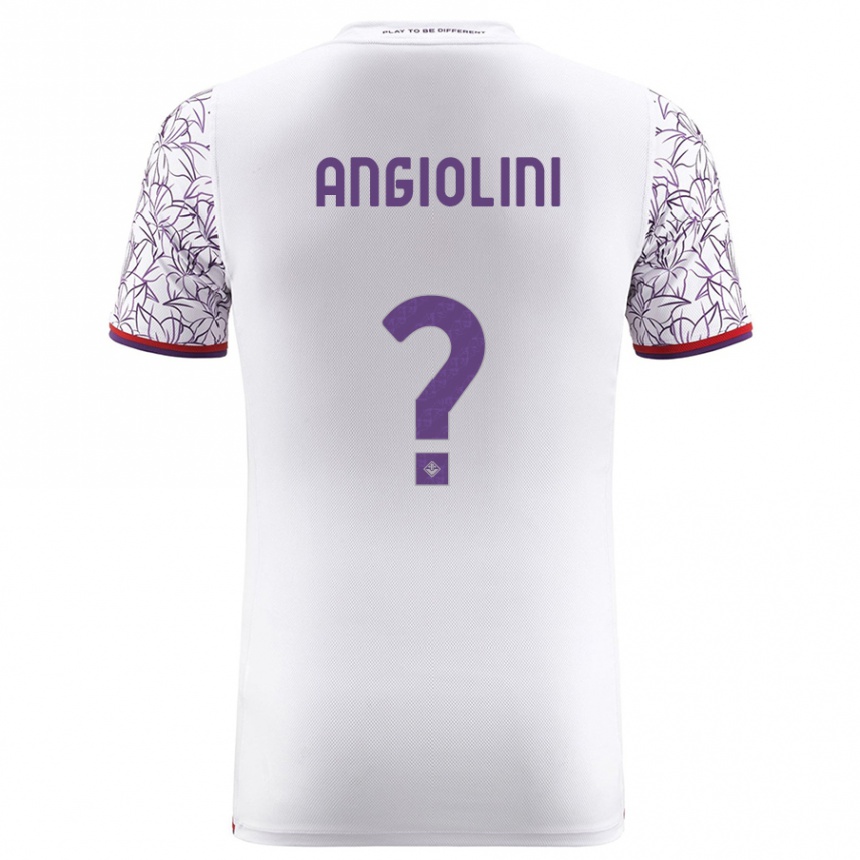 Hombre Fútbol Camiseta Gianmarco Angiolini #0 Blanco 2ª Equipación 2023/24