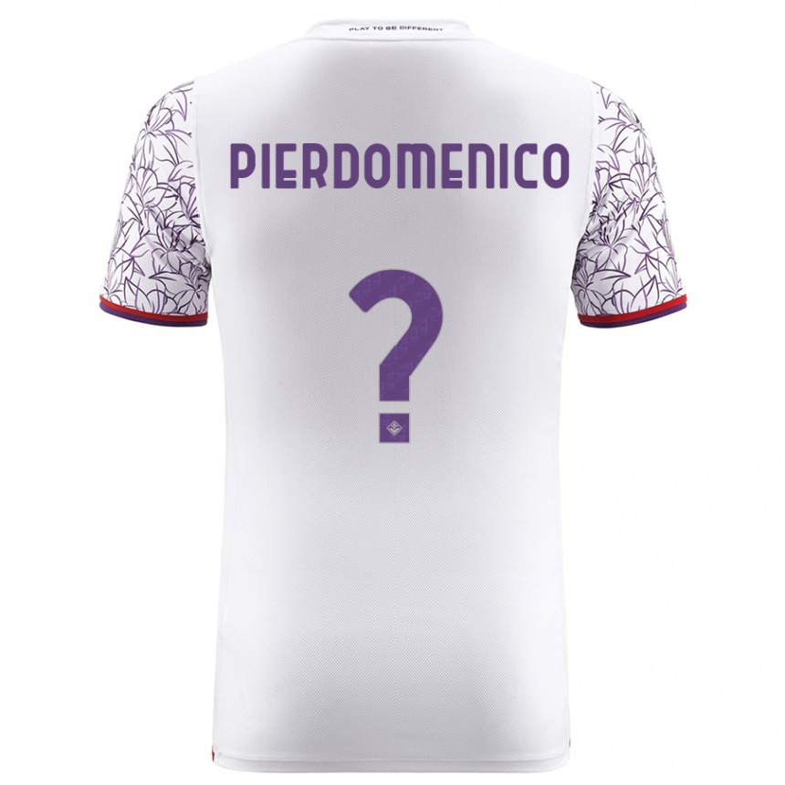 Hombre Fútbol Camiseta Jacopo Di Pierdomenico #0 Blanco 2ª Equipación 2023/24