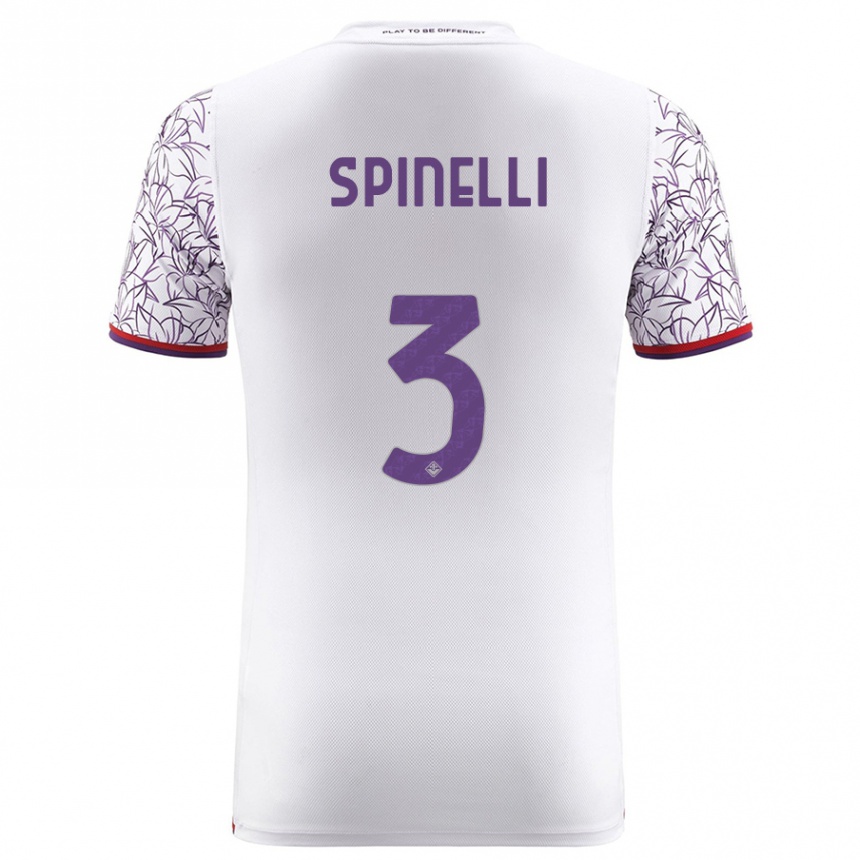 Hombre Fútbol Camiseta Giorgia Spinelli #3 Blanco 2ª Equipación 2023/24