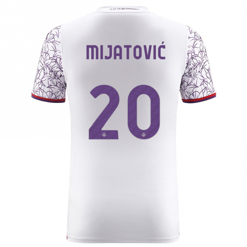 Hombre Fútbol Camiseta Milica Mijatović #20 Blanco 2ª Equipación 2023/24