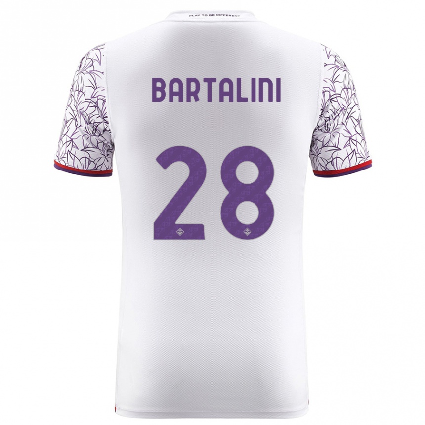 Hombre Fútbol Camiseta Viola Bartalini #28 Blanco 2ª Equipación 2023/24