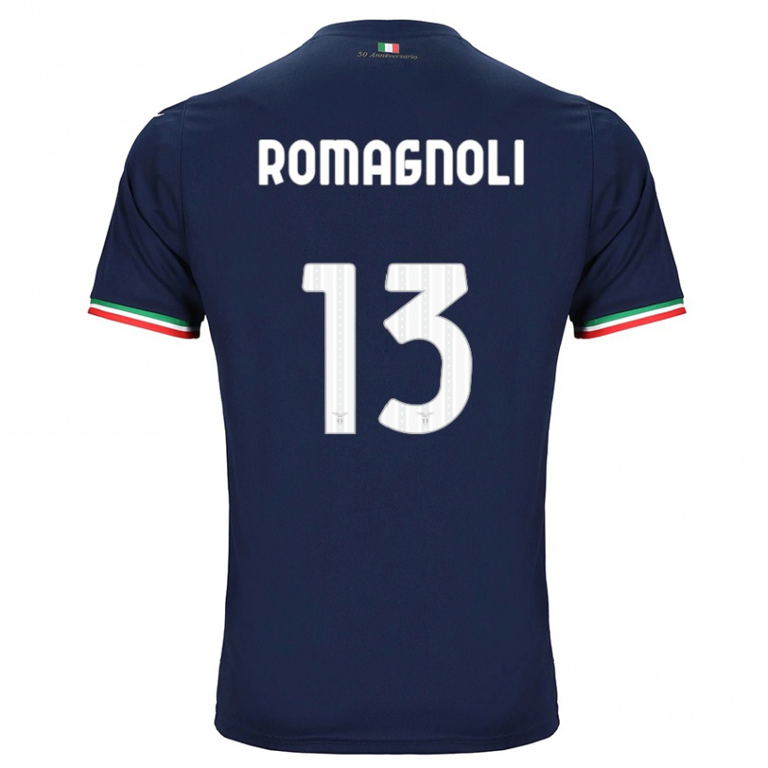 Hombre Fútbol Camiseta Alessio Romagnoli #13 Armada 2ª Equipación 2023/24