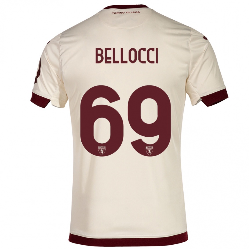 Hombre Fútbol Camiseta Andrea Bellocci #69 Champán 2ª Equipación 2023/24