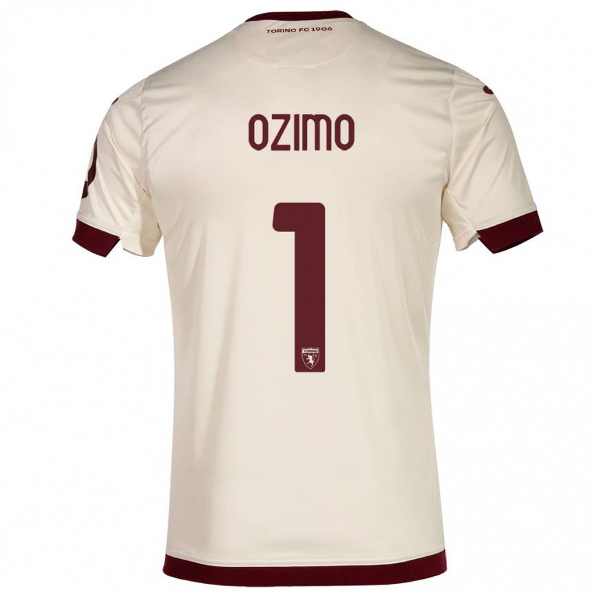 Hombre Fútbol Camiseta Arianna Ozimo #1 Champán 2ª Equipación 2023/24