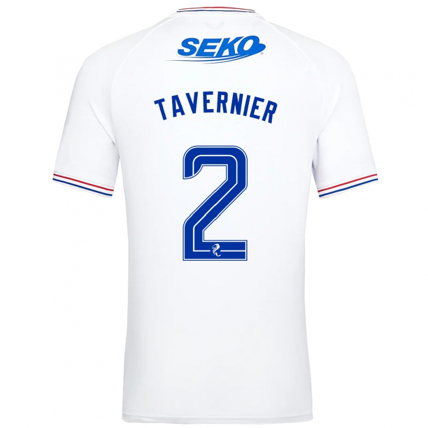 Hombre Fútbol Camiseta James Tavernier #2 Blanco 2ª Equipación 2023/24