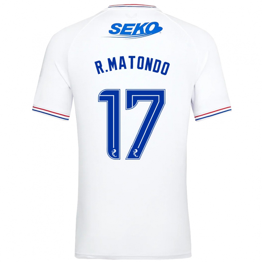 Hombre Fútbol Camiseta Rabbi Matondo #17 Blanco 2ª Equipación 2023/24