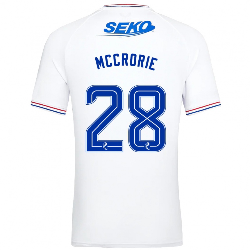 Hombre Fútbol Camiseta Robby Mccrorie #28 Blanco 2ª Equipación 2023/24