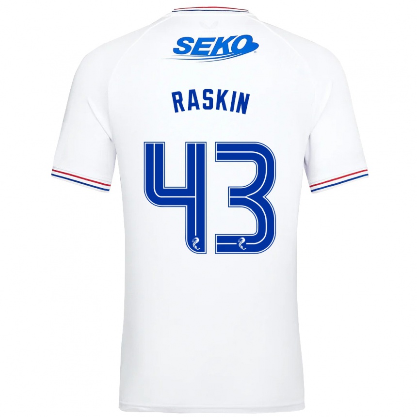 Hombre Fútbol Camiseta Nicolas Raskin #43 Blanco 2ª Equipación 2023/24