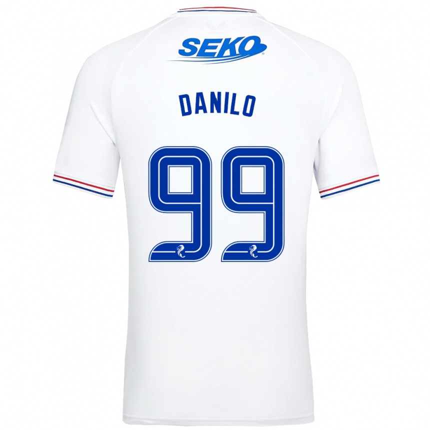 Hombre Fútbol Camiseta Danilo #99 Blanco 2ª Equipación 2023/24