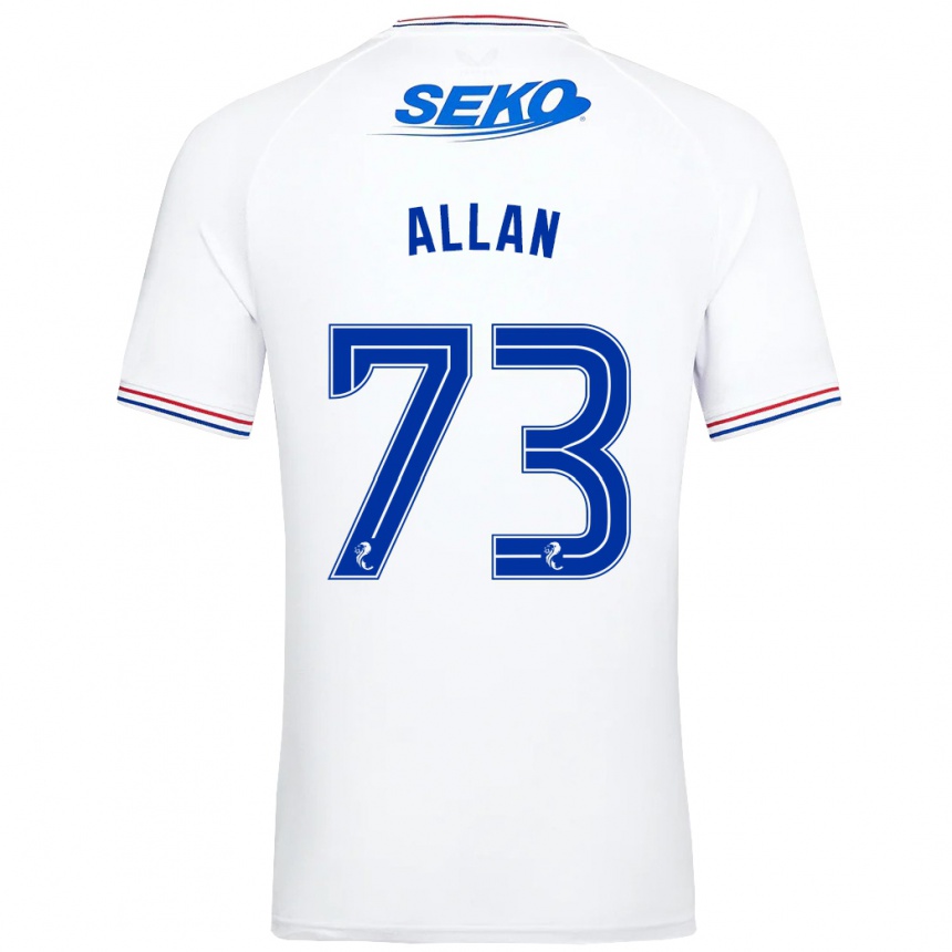 Hombre Fútbol Camiseta Connor Allan #73 Blanco 2ª Equipación 2023/24