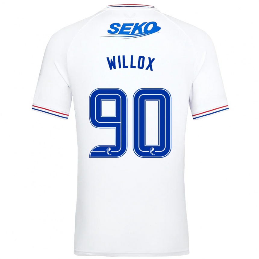 Hombre Fútbol Camiseta Kieron Willox #90 Blanco 2ª Equipación 2023/24