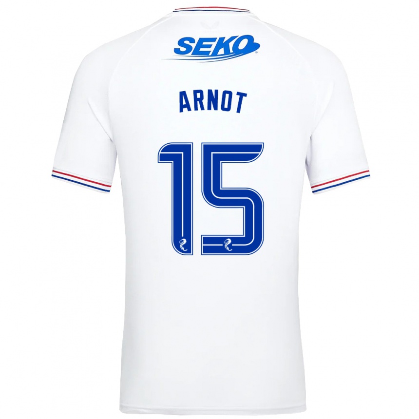 Hombre Fútbol Camiseta Elizabeth Arnot #15 Blanco 2ª Equipación 2023/24