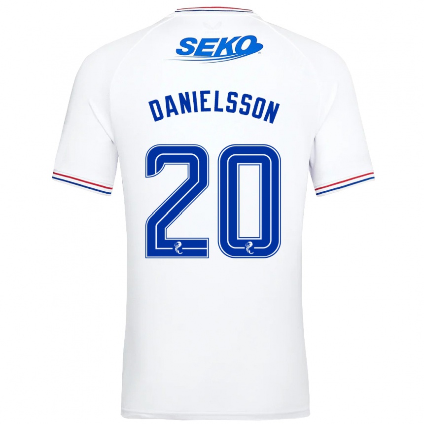 Hombre Fútbol Camiseta Jenny Julia Danielsson #20 Blanco 2ª Equipación 2023/24