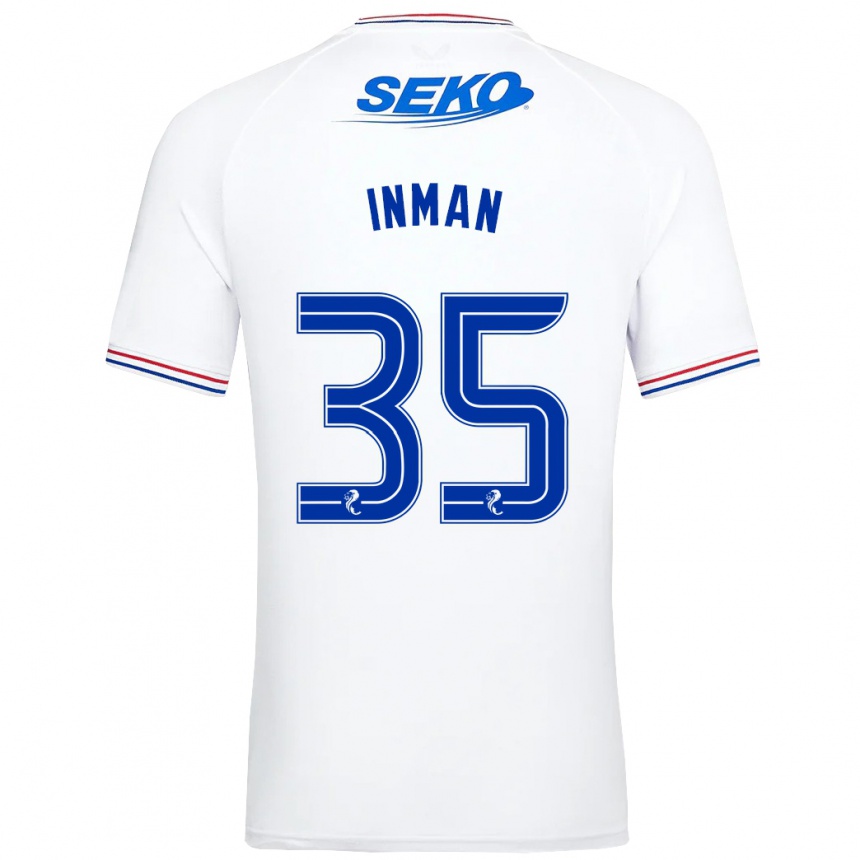 Hombre Fútbol Camiseta Lucy Inman #35 Blanco 2ª Equipación 2023/24