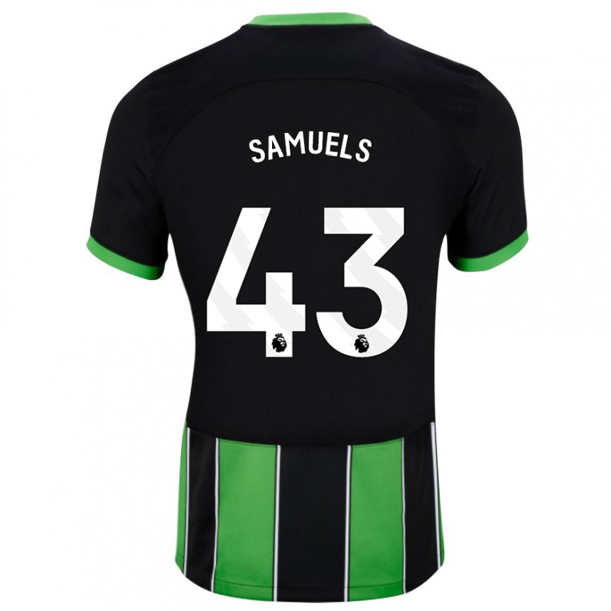 Hombre Fútbol Camiseta Imari Samuels #43 Verde Negro 2ª Equipación 2023/24