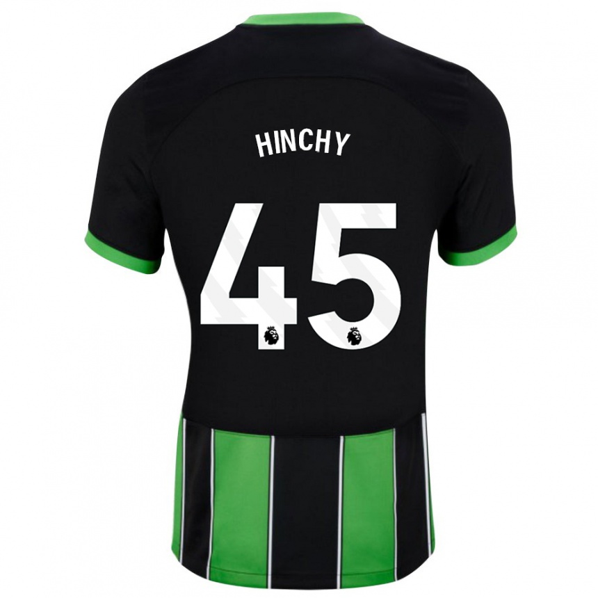 Hombre Fútbol Camiseta Jack Hinchy #45 Verde Negro 2ª Equipación 2023/24