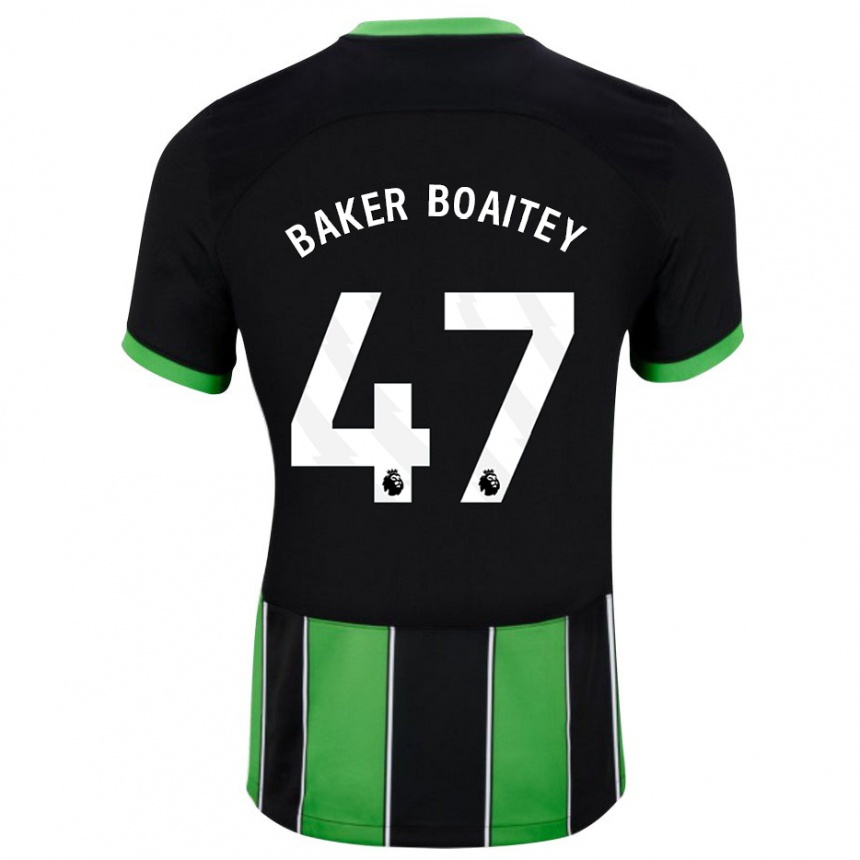 Hombre Fútbol Camiseta Benicio Baker-Boaitey #47 Verde Negro 2ª Equipación 2023/24