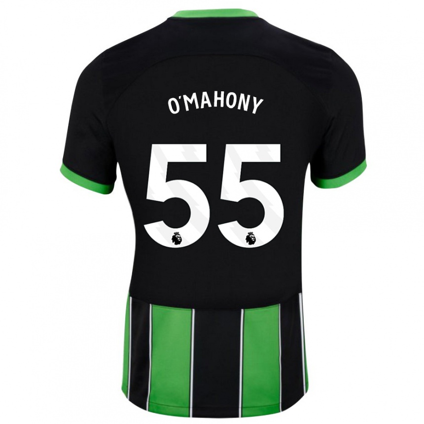 Hombre Fútbol Camiseta Mark O'mahony #55 Verde Negro 2ª Equipación 2023/24