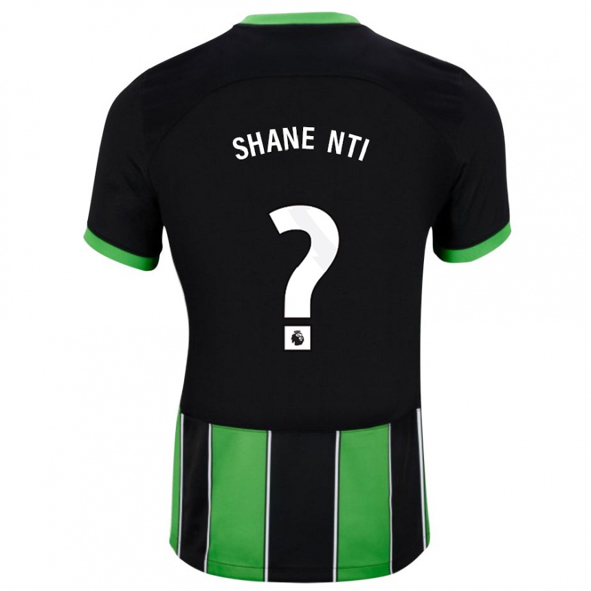 Hombre Fútbol Camiseta Shane Nti #0 Verde Negro 2ª Equipación 2023/24