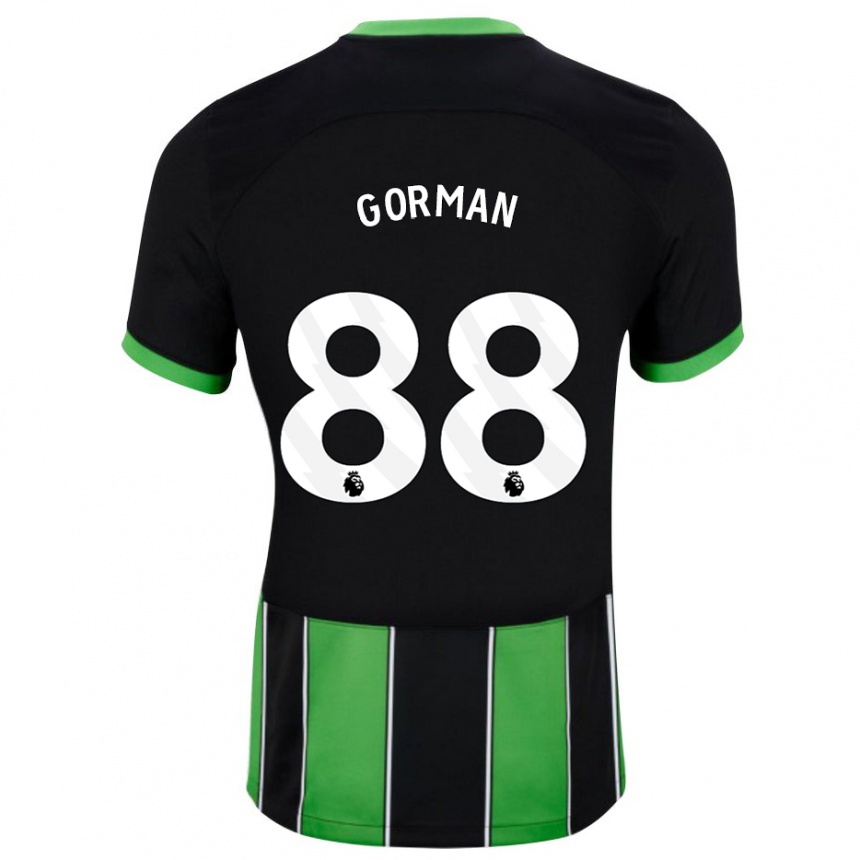 Hombre Fútbol Camiseta Ronnie Gorman #88 Verde Negro 2ª Equipación 2023/24