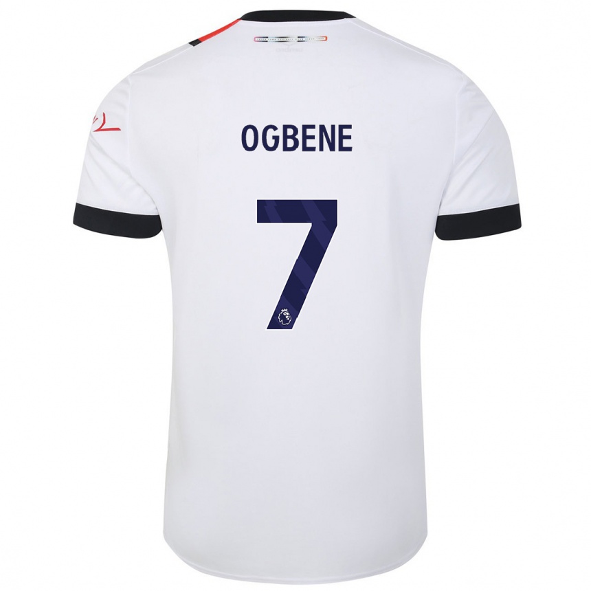 Hombre Fútbol Camiseta Chiedozie Ogbene #7 Blanco 2ª Equipación 2023/24