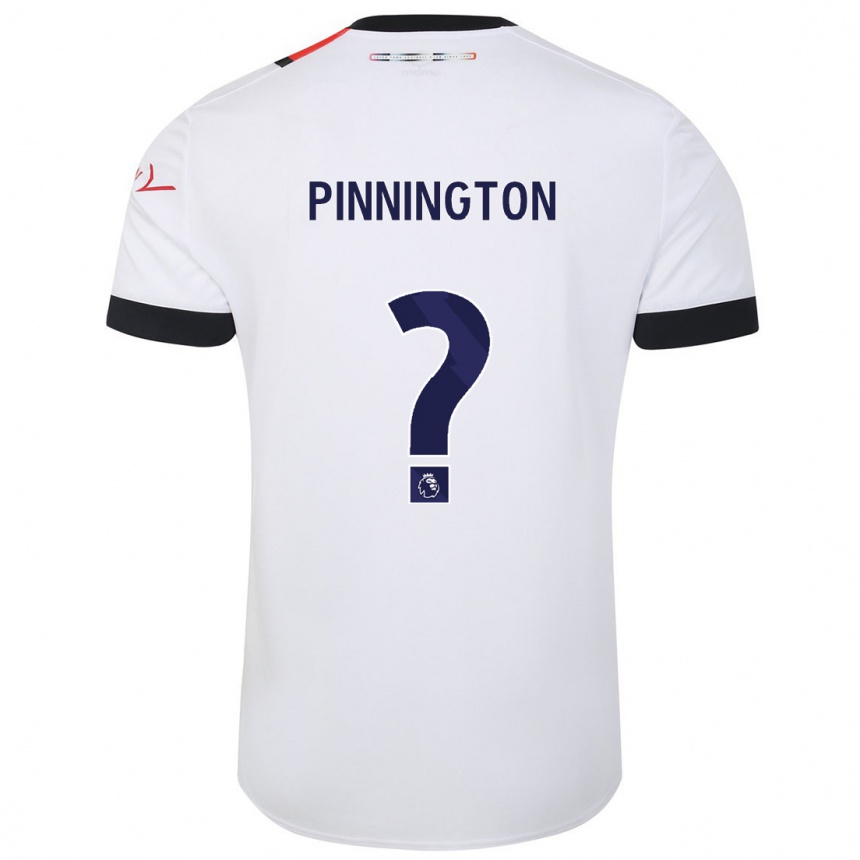 Hombre Fútbol Camiseta Jacob Pinnington #0 Blanco 2ª Equipación 2023/24