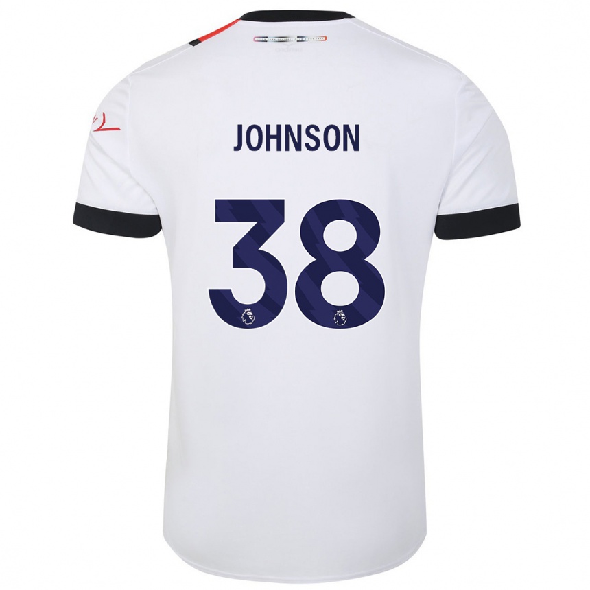 Hombre Fútbol Camiseta Joe Johnson #38 Blanco 2ª Equipación 2023/24