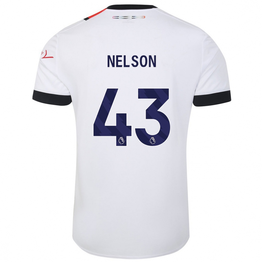 Hombre Fútbol Camiseta Zack Nelson #43 Blanco 2ª Equipación 2023/24