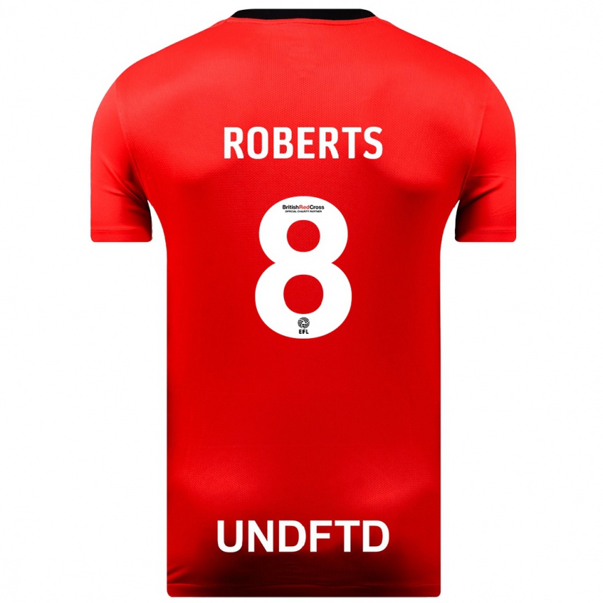 Hombre Fútbol Camiseta Tyler Roberts #8 Rojo 2ª Equipación 2023/24