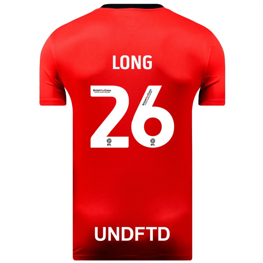 Hombre Fútbol Camiseta Kevin Long #26 Rojo 2ª Equipación 2023/24