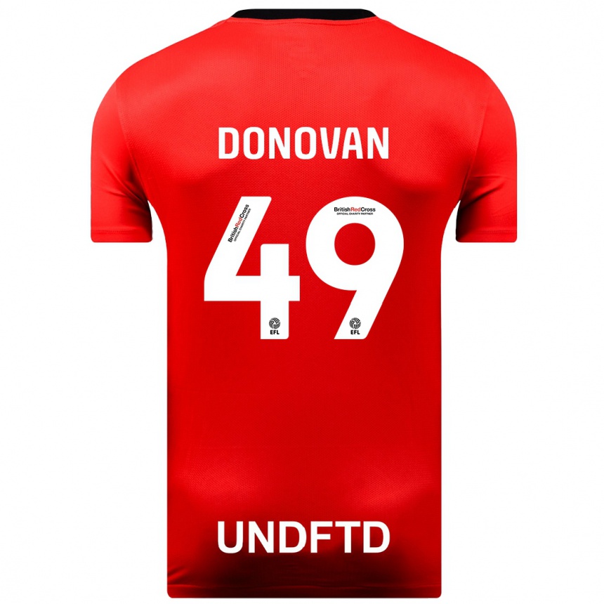 Hombre Fútbol Camiseta Romelle Donovan #49 Rojo 2ª Equipación 2023/24