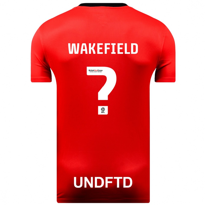 Hombre Fútbol Camiseta Kieran Wakefield #0 Rojo 2ª Equipación 2023/24