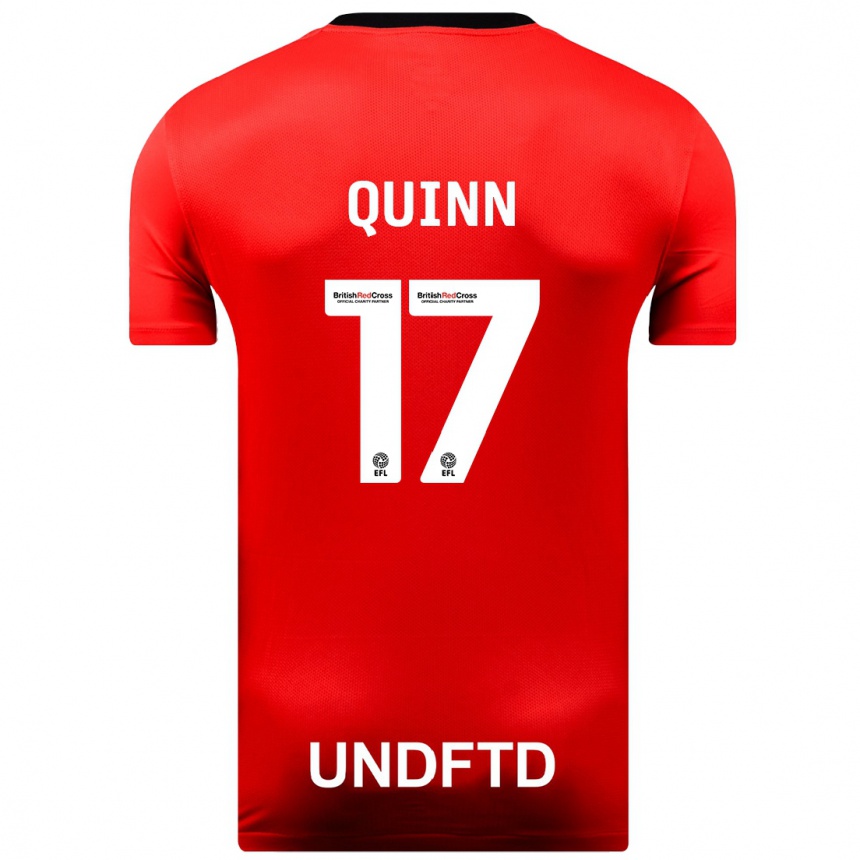 Hombre Fútbol Camiseta Lucy Quinn #17 Rojo 2ª Equipación 2023/24