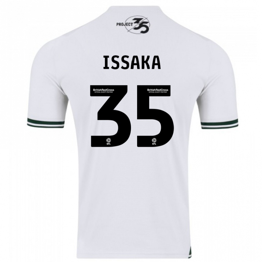 Hombre Fútbol Camiseta Freddie Issaka #35 Blanco 2ª Equipación 2023/24