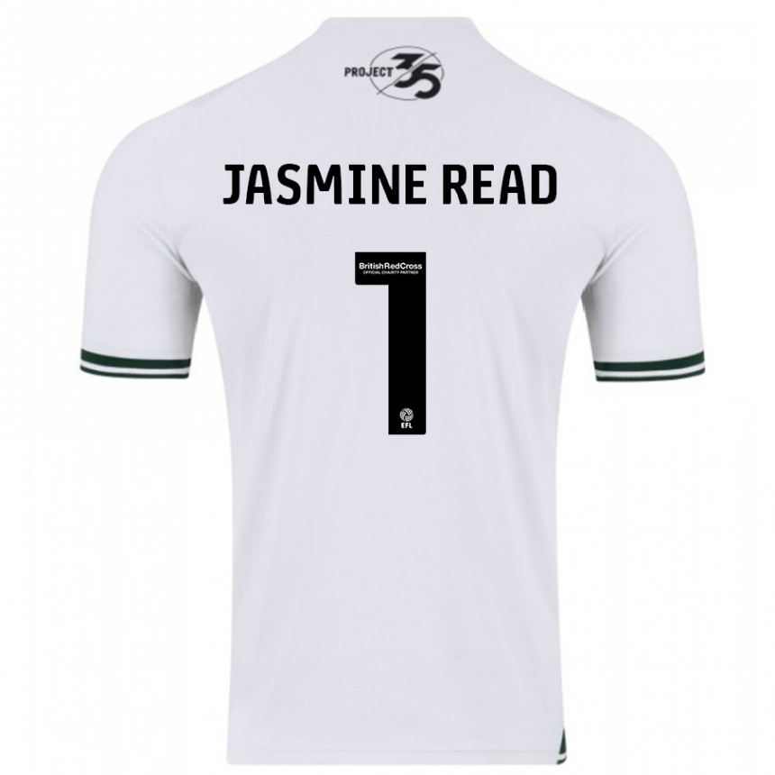 Hombre Fútbol Camiseta Jasmine Read #1 Blanco 2ª Equipación 2023/24