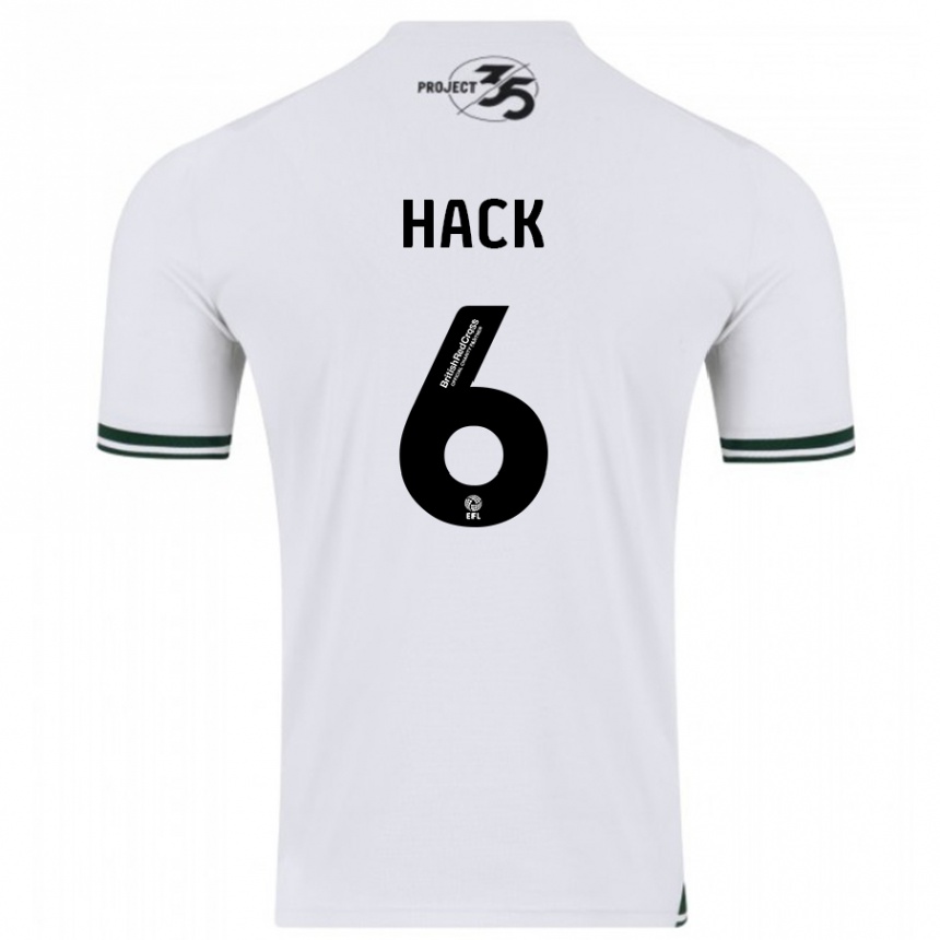 Hombre Fútbol Camiseta Lucy Hack #6 Blanco 2ª Equipación 2023/24