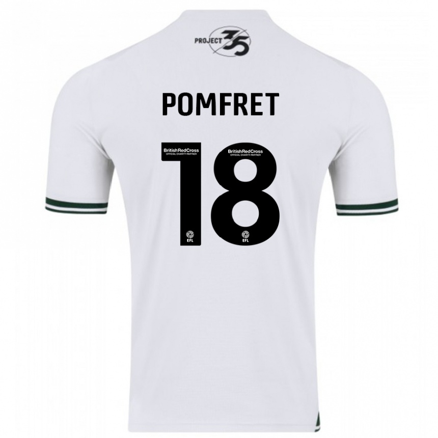 Hombre Fútbol Camiseta Taya Pomfret #18 Blanco 2ª Equipación 2023/24