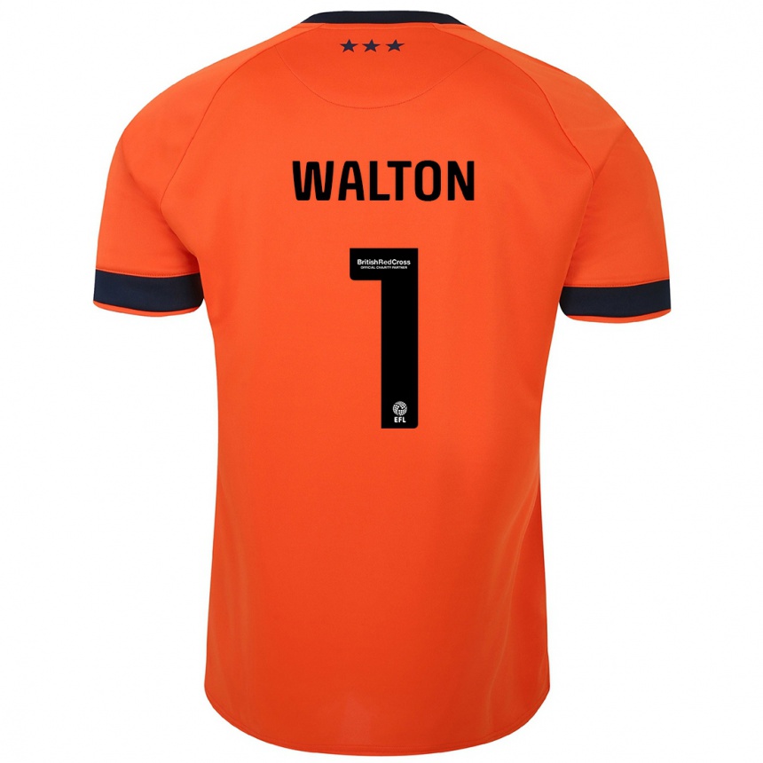 Hombre Fútbol Camiseta Christian Walton #1 Naranja 2ª Equipación 2023/24