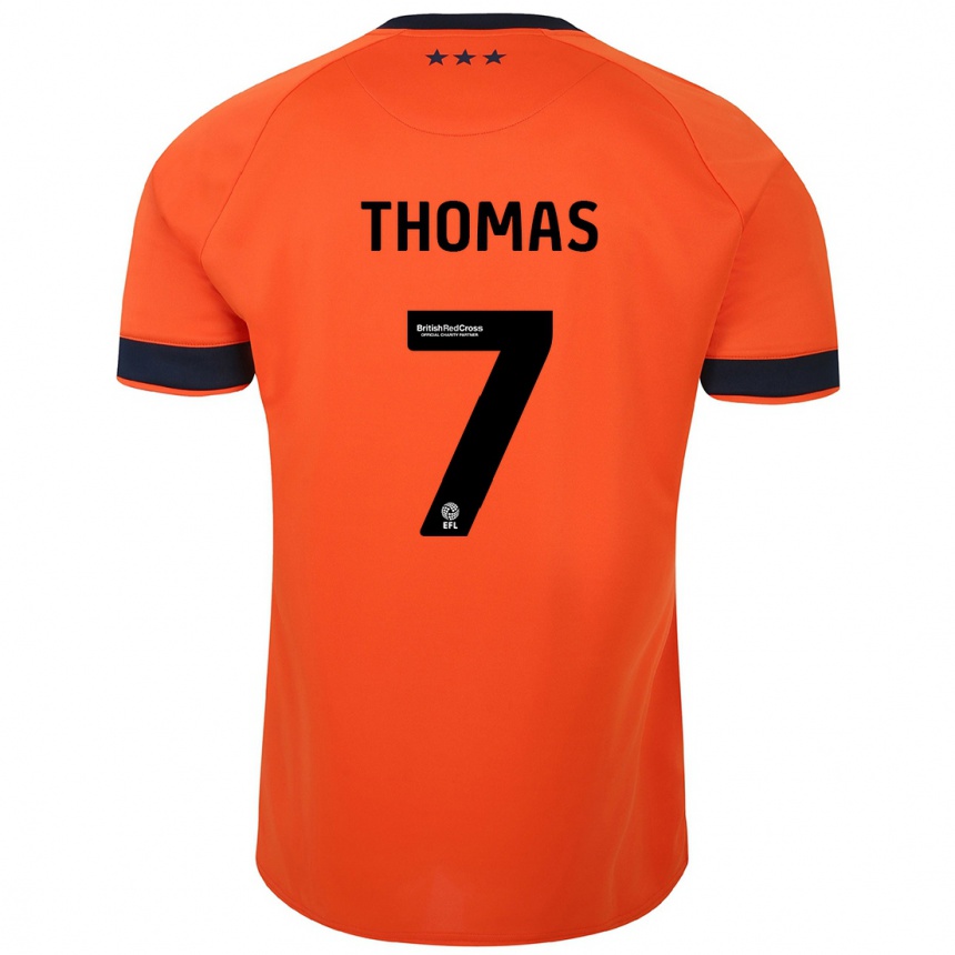 Hombre Fútbol Camiseta Natasha Thomas #7 Naranja 2ª Equipación 2023/24
