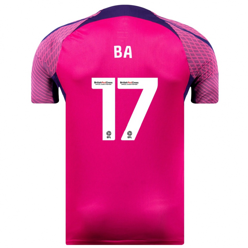 Hombre Fútbol Camiseta Abdoullah Ba #17 Morado 2ª Equipación 2023/24