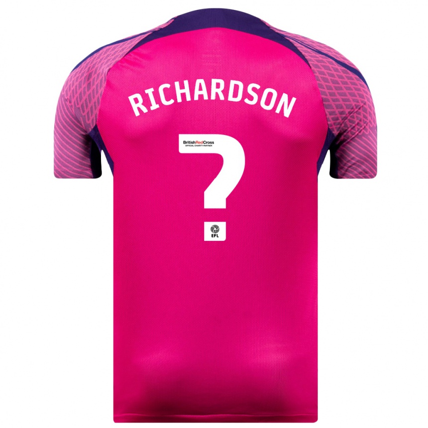 Hombre Fútbol Camiseta Adam Richardson #0 Morado 2ª Equipación 2023/24