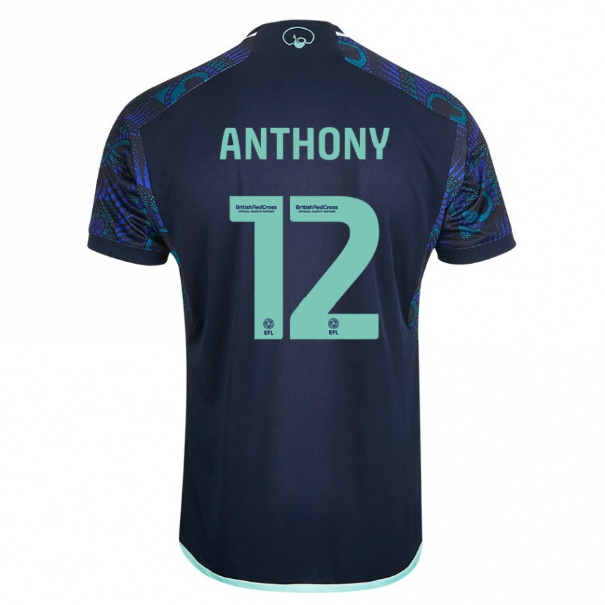 Hombre Fútbol Camiseta Jaidon Anthony #12 Azul 2ª Equipación 2023/24