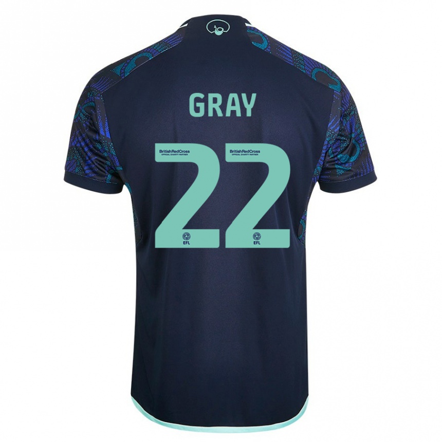 Hombre Fútbol Camiseta Archie Gray #22 Azul 2ª Equipación 2023/24