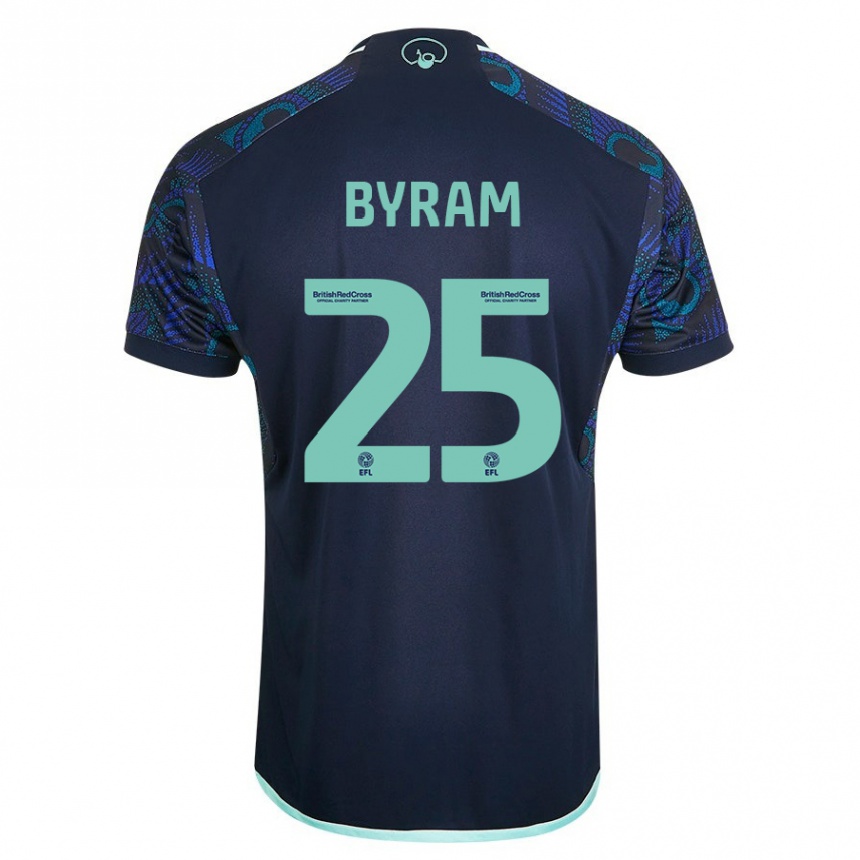 Hombre Fútbol Camiseta Sam Byram #25 Azul 2ª Equipación 2023/24