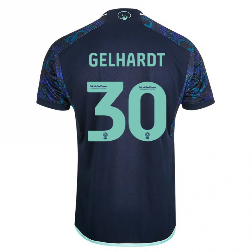 Hombre Fútbol Camiseta Joe Gelhardt #30 Azul 2ª Equipación 2023/24